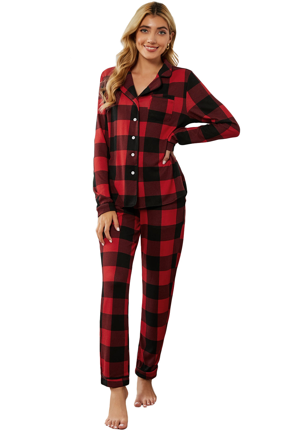 Buffalo Plaid Flannel Bedtime Pajama Set