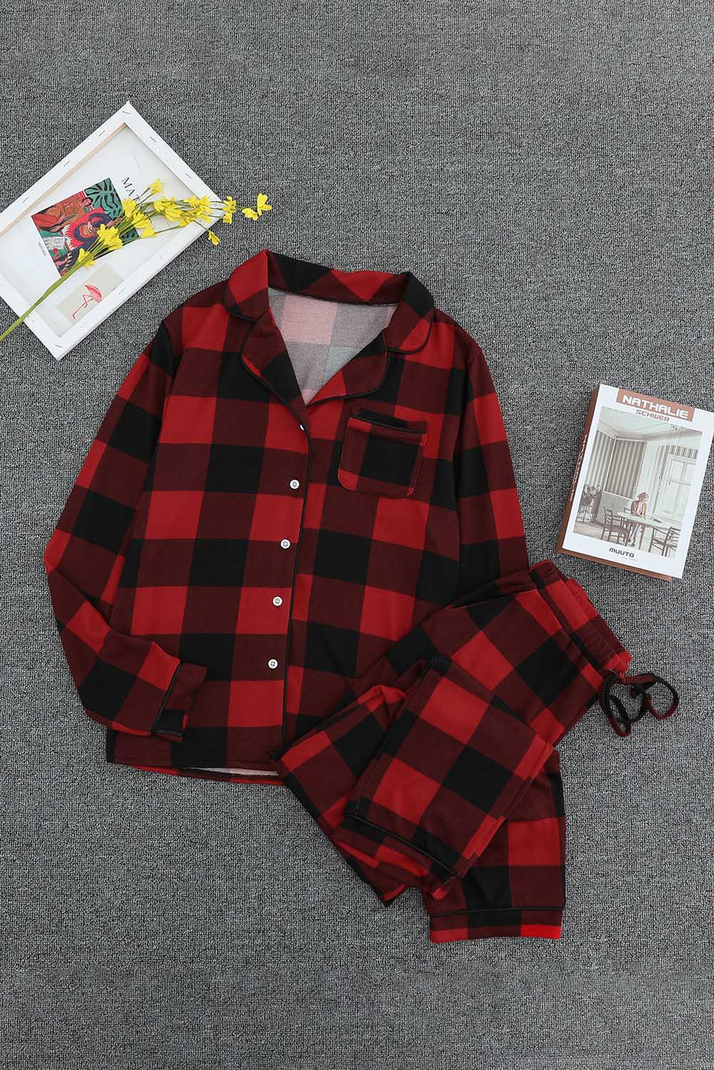 Buffalo Plaid Flannel Bedtime Pajama Set