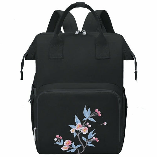 Oxford Embroidery Travel Diaper Bag For Mommy