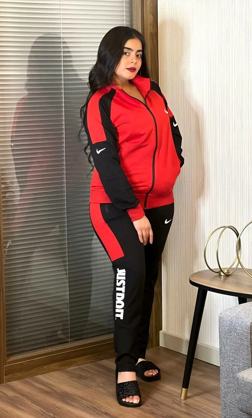 Long Sleeved Front Zipper Hoodie & Jogger Pants Set