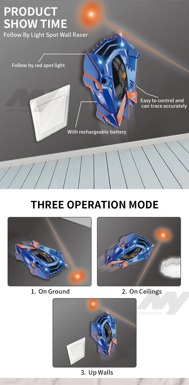 New Toy Infrared induction wall climbing Stunt Car for Christmas Gift