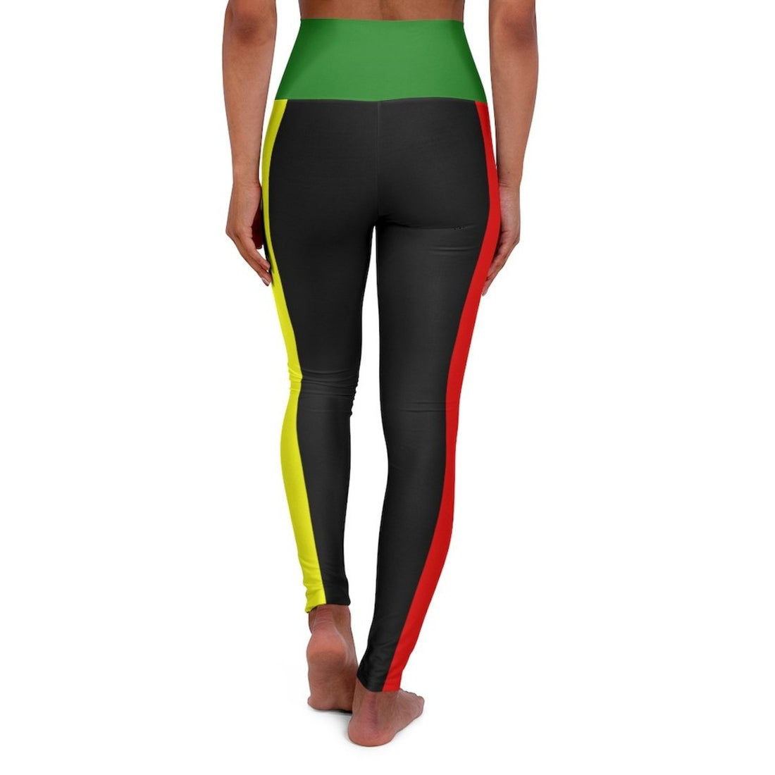 Womens High-waist Fitness Legging Yoga Pants, Black Red Yellow Green