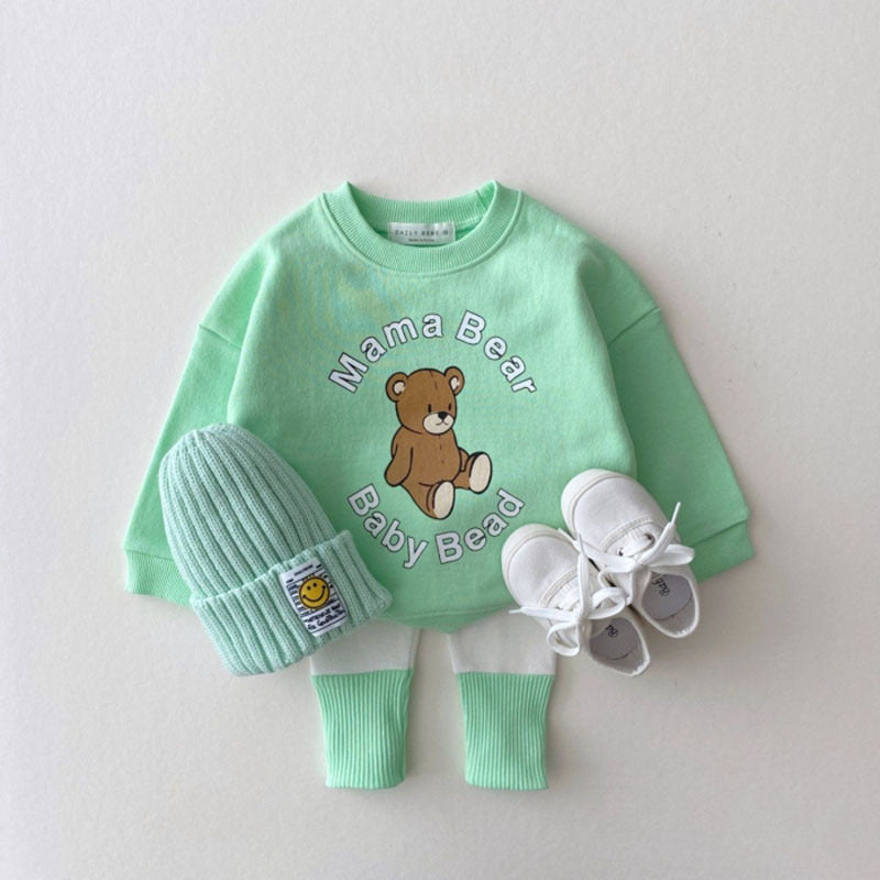 Baby Girl Candy Color Patchwork Design Tight Bottom Pants In Spring &