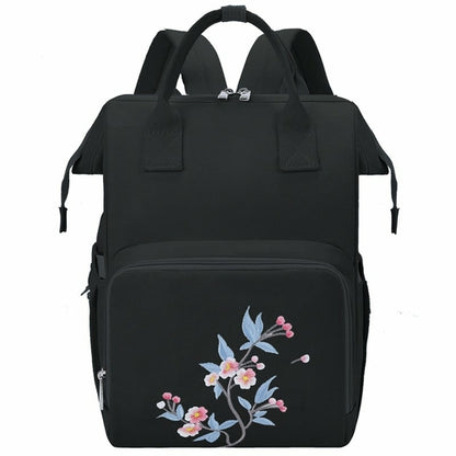 Oxford Embroidery Travel Diaper Bag For Mommy