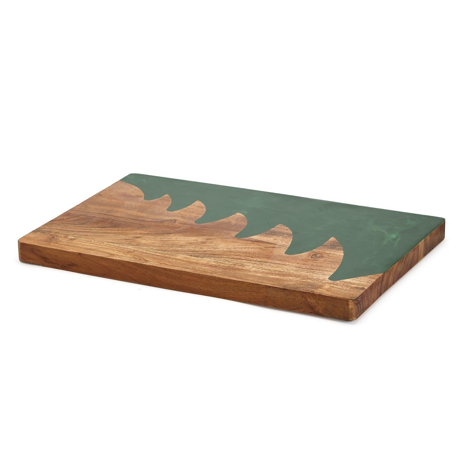 Christmas Serving Board Marble &amp; Wood