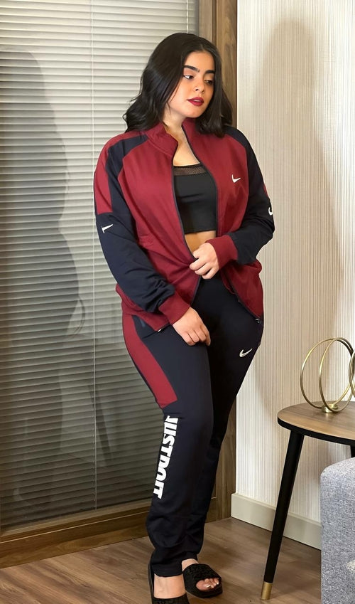 Long Sleeved Front Zipper Hoodie &amp; Jogger Pants Set