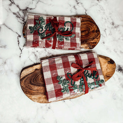 Holiday Charcuterie &amp; Tartan Towel Set