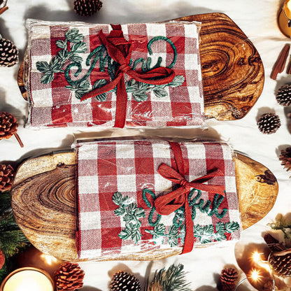 Holiday Charcuterie &amp; Tartan Towel Set