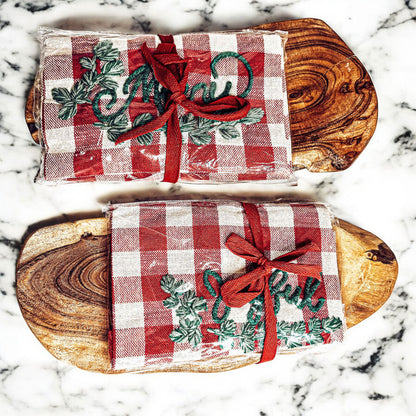 Holiday Charcuterie &amp; Tartan Towel Set