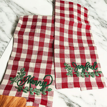Holiday Charcuterie &amp; Tartan Towel Set