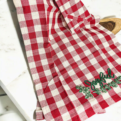 Holiday Charcuterie &amp; Tartan Towel Set