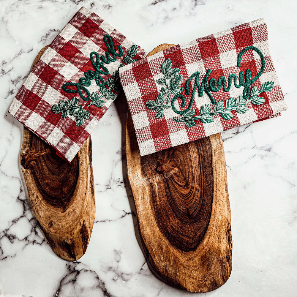 Holiday Charcuterie &amp; Tartan Towel Set