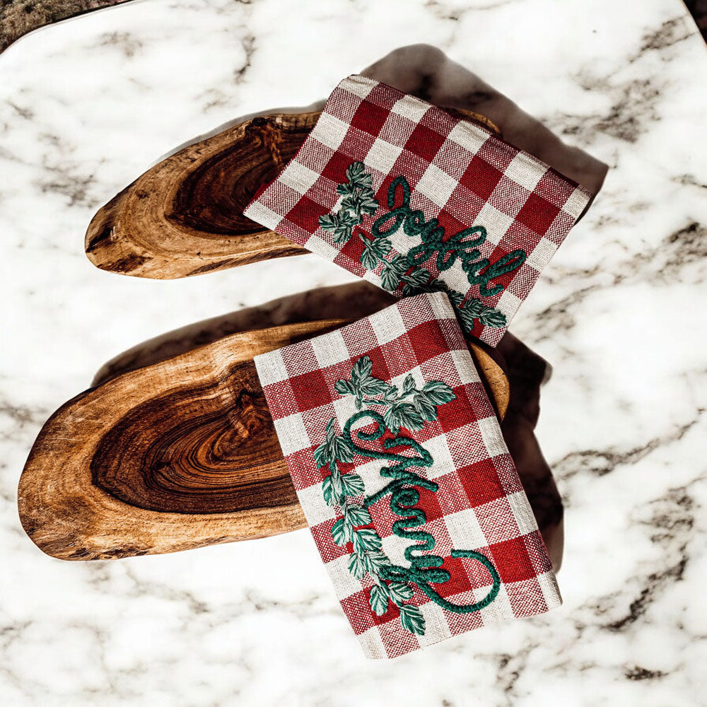 Holiday Charcuterie &amp; Tartan Towel Set