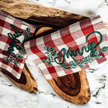 Holiday Charcuterie &amp; Tartan Towel Set
