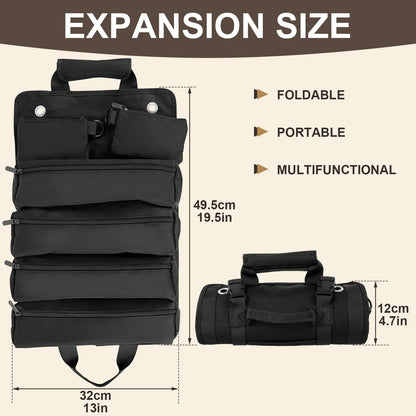 Multi-Purpose Tool Bag Roll Up Tool Bag Oxford Cloth Heavy Duty Tool