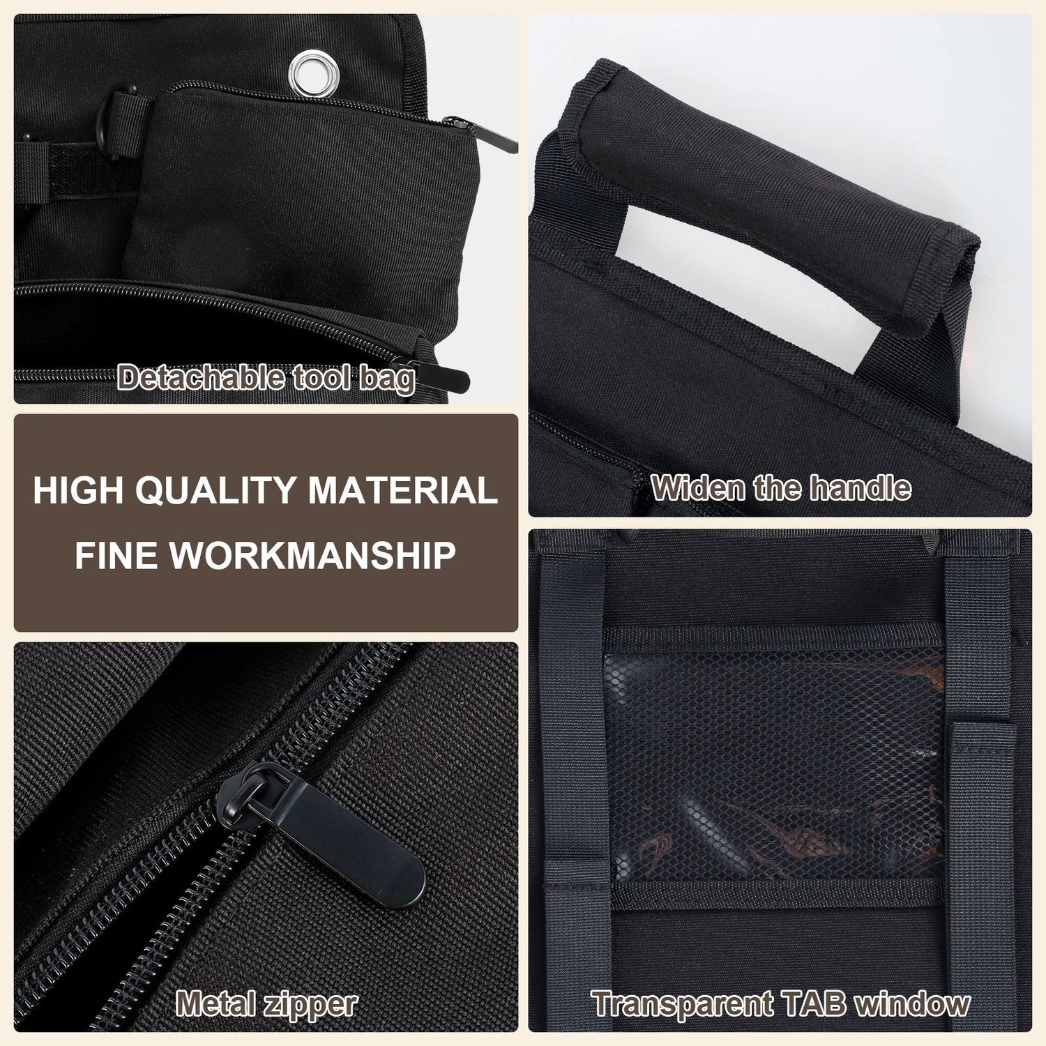 Multi-Purpose Tool Bag Roll Up Tool Bag Oxford Cloth Heavy Duty Tool