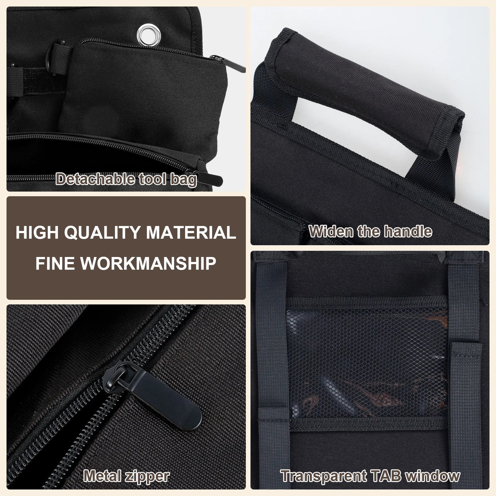 Multi-Purpose Tool Bag Roll Up Tool Bag Oxford Cloth Heavy Duty Tool