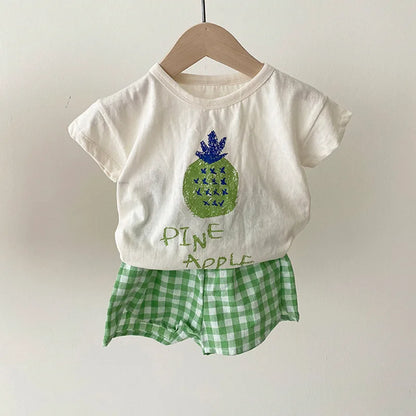 Baby Pajamas Sets Cotton Child Pajamas Toddler Summer Sleeveless Baby