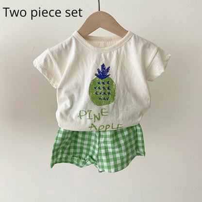 Baby Pajamas Sets Cotton Child Pajamas Toddler Summer Sleeveless Baby