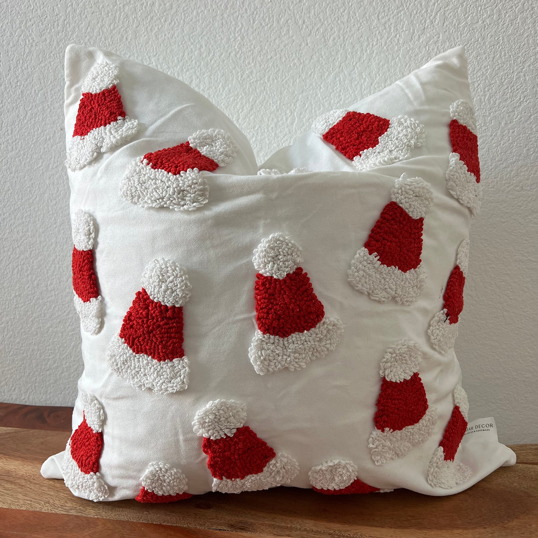 Tufted Santa Pillow Cover - 20x20 inch
