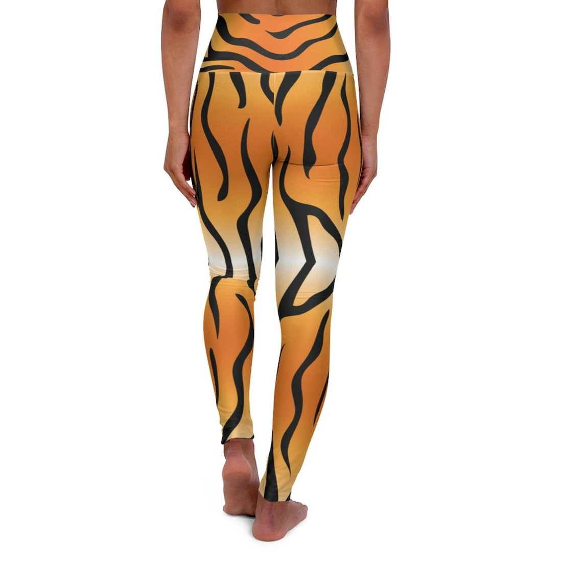 Womens High-waist Fitness Legging Yoga Pants, Tiger Stripes